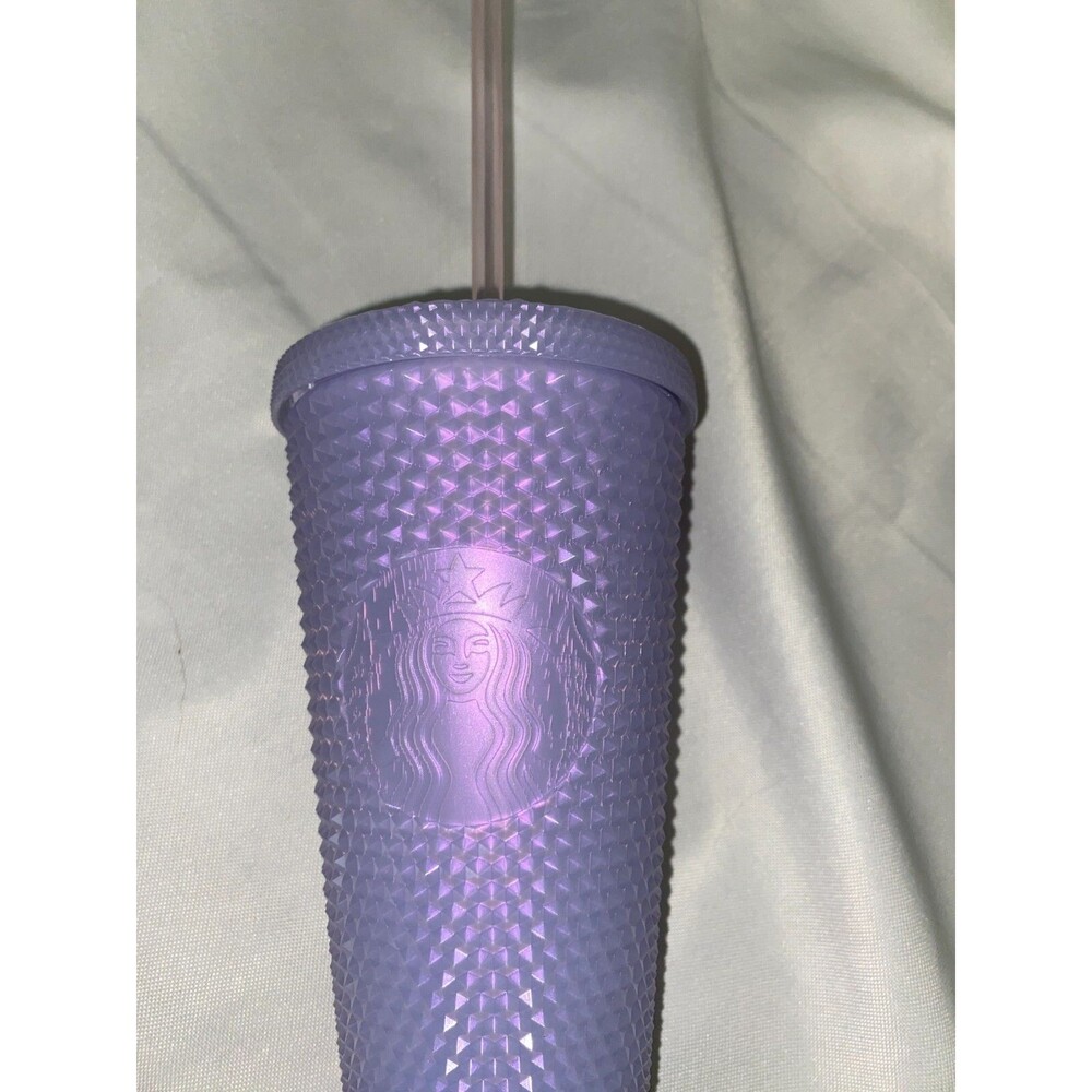 2021 Starbucks Holiday Winter Iced Lilac 16 oz Cold Cup Tumbler Studded